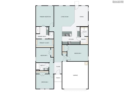 Property photo 2 at 11913 Horseshoe Field BND - 4 bed 2 bath home