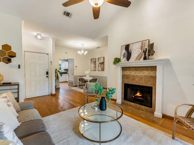 Living area at 11970 Jollyville RD Unit #205 - 2 bed 2 bath home