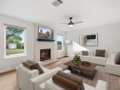 Living area at 1201 Deer Grove DR - 3 bed 2 bath home
