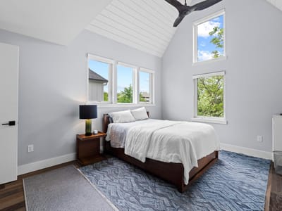 Primary bedroom at 1201 W 39th 1/2 ST Unit #B - 3 bed 3 bath home