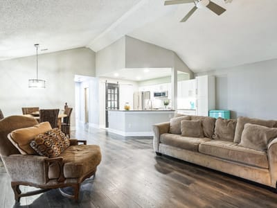Primary bedroom at 1202 Thorpe LN Unit #406D - 2 bed 2 bath home