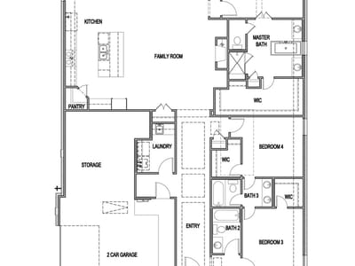Living area at 121 Booted Eagle Claw Cv - 4 bed 3 bath home