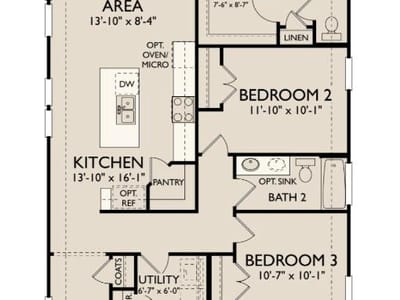 Primary bedroom at 121 Knockout Rose Dr - 3 bed 2 bath home