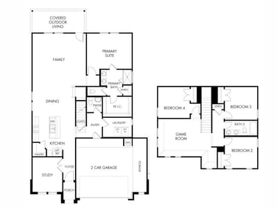 Living area at 121 Limestone Creek WAY - 4 bed 2 bath home