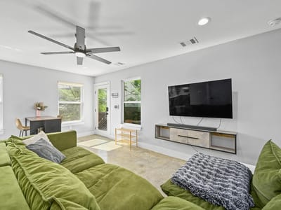 Living area at 1210 Luna St Unit #2 - 2 bed 2 bath home