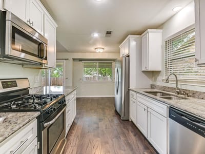Bathroom at 12107 Scissortail DR - 4 bed 2 bath home