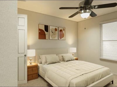 Primary bedroom at 12110 Corsicana Trl Unit #19B - 4 bed 2 bath home