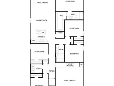 Living area at 12113 HORSESHOE FIELD Bnd - 5 bed 2 bath home