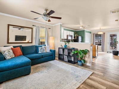 Living area at 12209 Briarcreek LOOP - 2 bed 1 bath home