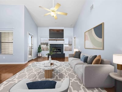 Living area at 12212 Brigadoon LN Unit #151 - 3 bed 2 bath home