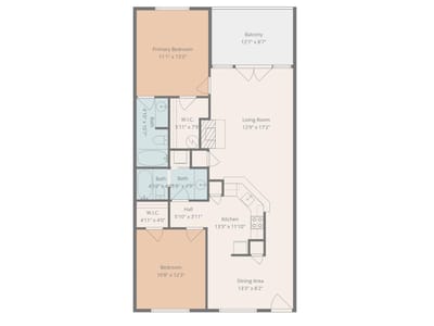 Living area at 1226 Cougar Dr Unit #15 - 2 bed 2 bath home