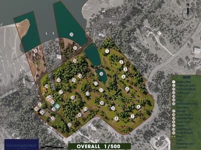 Aerial view with master-planned community layout at 123  Vicinity Trl - 3 bed 2 bath home