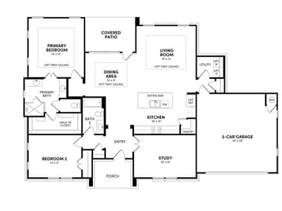 Living area at 124 Antoinette Way Unit #101 - 2 bed 2 bath home