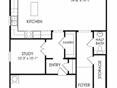 Kitchen at 124 Banyon DR - 3 bed 2 bath home