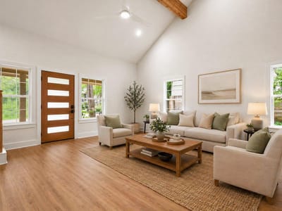 Living area at 12404 Adelphi CV - 4 bed 2 bath home