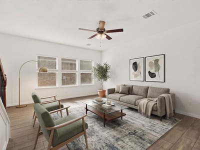 Living area at 12432 Ostrich TRL - 3 bed 2 bath home