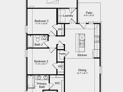 Living area at 126 Christy ST - 3 bed 2 bath home