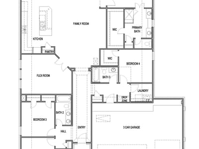 Living area at 127 Maravillas Creek LN - 4 bed 3 bath home