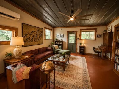 Primary bedroom at 128 E Castlewood DR - 1 bed 1 bath home