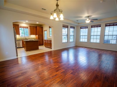 Living area at 12805 Cape May LN - 3 bed 2 bath home