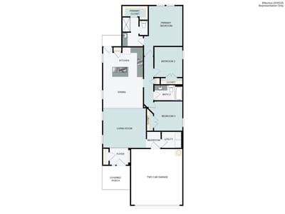 Living area at 129 Adze Dr - 3 bed 2 bath home