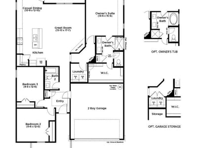 Living area at 129 Greinert Dr - 3 bed 2 bath home
