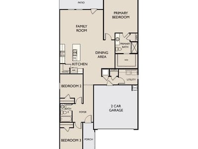 Living area at 12905 Kentucky Warbler DR - 3 bed 2 bath home