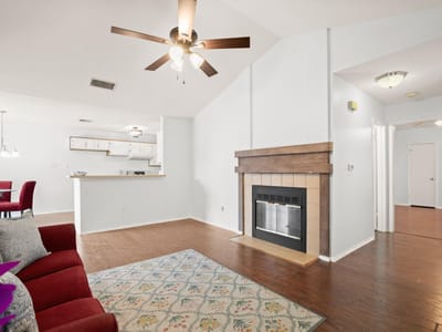 Primary bedroom at 12908 Meehan Dr - 2 bed 2 bath home