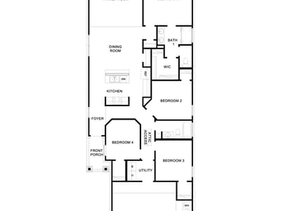 Living area at 12910 Cattle Rustler RD - 4 bed 2 bath home