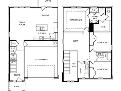 Living area at 13007 Cerulean Spring Dr - 3 bed 2 bath home