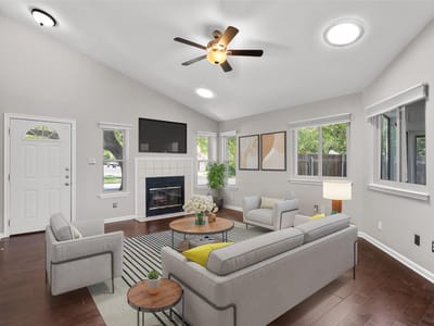 Living area at 13009 Widge DR - 3 bed 2 bath home