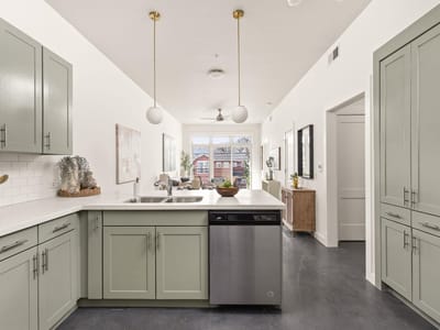 Living area at 1301 Chicon ST Unit #203 - 2 bed 2 bath home