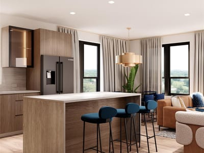 Kitchen at 1302 W 2nd St  #A 209 - 1 bed 1 bath home