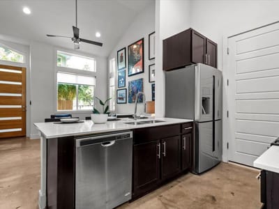 Primary bedroom at 1304 Palo Duro RD Unit #B - 2 bed 2 bath home
