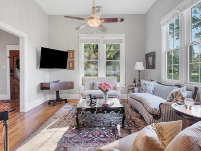 Primary bedroom at 1301 & 1305 S College ST - 3 bed 2 bath home