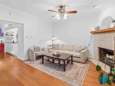 Living area at 1307 Kinney Ave Unit #108 - 2 bed 2 bath home