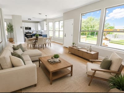 Living area at 1309 Rambling CV - 4 bed 2 bath home
