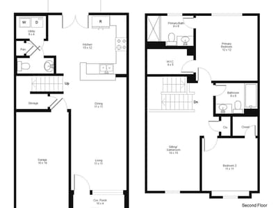 Living area at 131 Thelonious Dr Unit #1503 - 2 bed 2 bath home