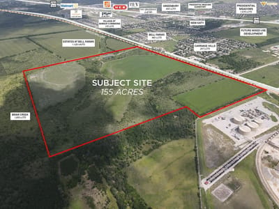 Aerial view - 13111 Old Highway 20 Aerial view with annotated aerial at 13111 Old Highway 20 - Manor, Manor, TX