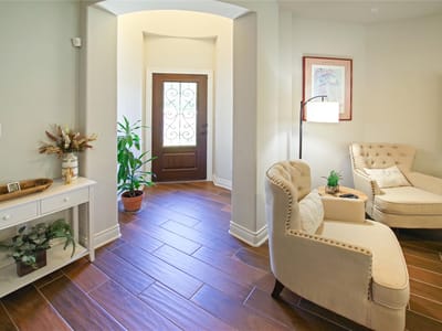 Primary bedroom at 132 Mexican Olive DR Unit #G - 3 bed 2 bath home