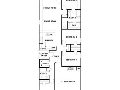 Living area at 132  Whalen Way - 4 bed 2 bath home