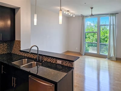 Primary bedroom at 1320 Robert Browning ST Unit #308 - 1 bed 1 bath home