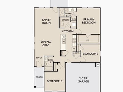Living area at 1321 Morris LOOP - 3 bed 2 bath home