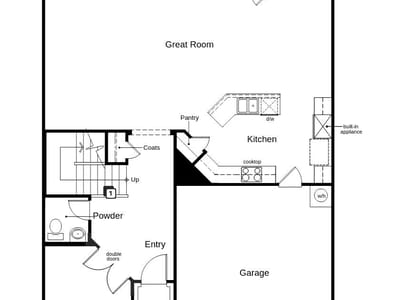 Kitchen at 1324 Carriageway DR - 3 bed 2 bath home