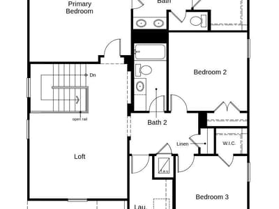 Primary bedroom at 1324 Carriageway DR - 3 bed 2 bath home