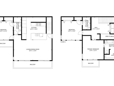 Primary bedroom at 1325 Bonham Ter Unit #C - 3 bed 3 bath home