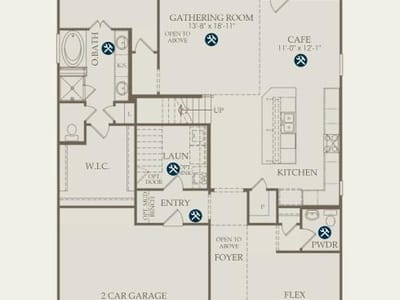 Living area at 133 Serenity Hills DR - 4 bed 3 bath home