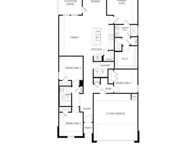 Living area at 13314 Rindle Reach DR - 4 bed 2 bath home