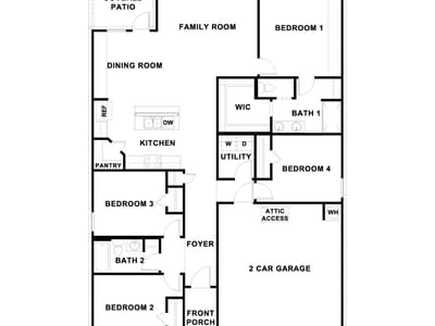 Living area at 135  Morning Glory Loop - 4 bed 2 bath home