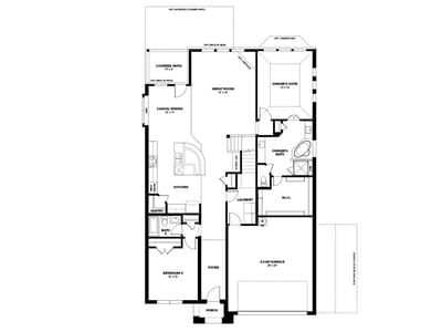 Living area at 13504 Endless Narrow LN - 4 bed 2 bath home